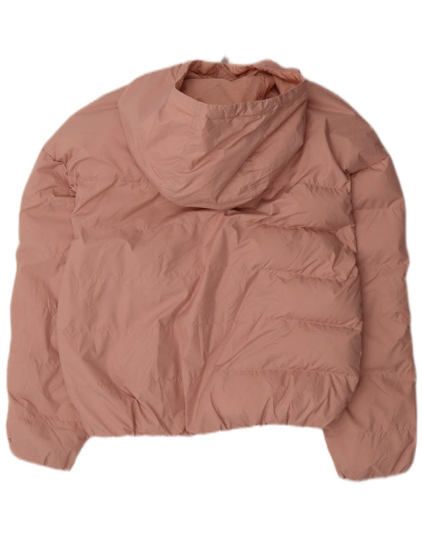 Jaqueta Nike Feminina Storm-Fit com Capuz Oversized Acolchoada Reino Unido 6 XS Rosa Poliéster