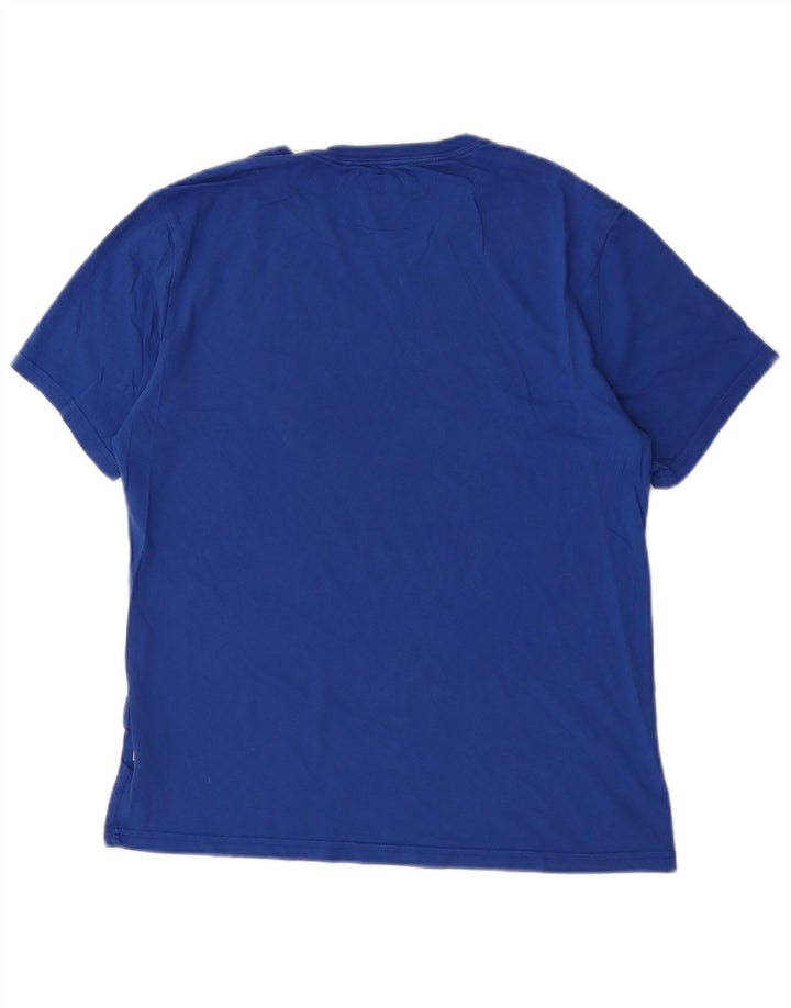 Converse Mens Graphic T-Shirt Top Médio Algodão Azul