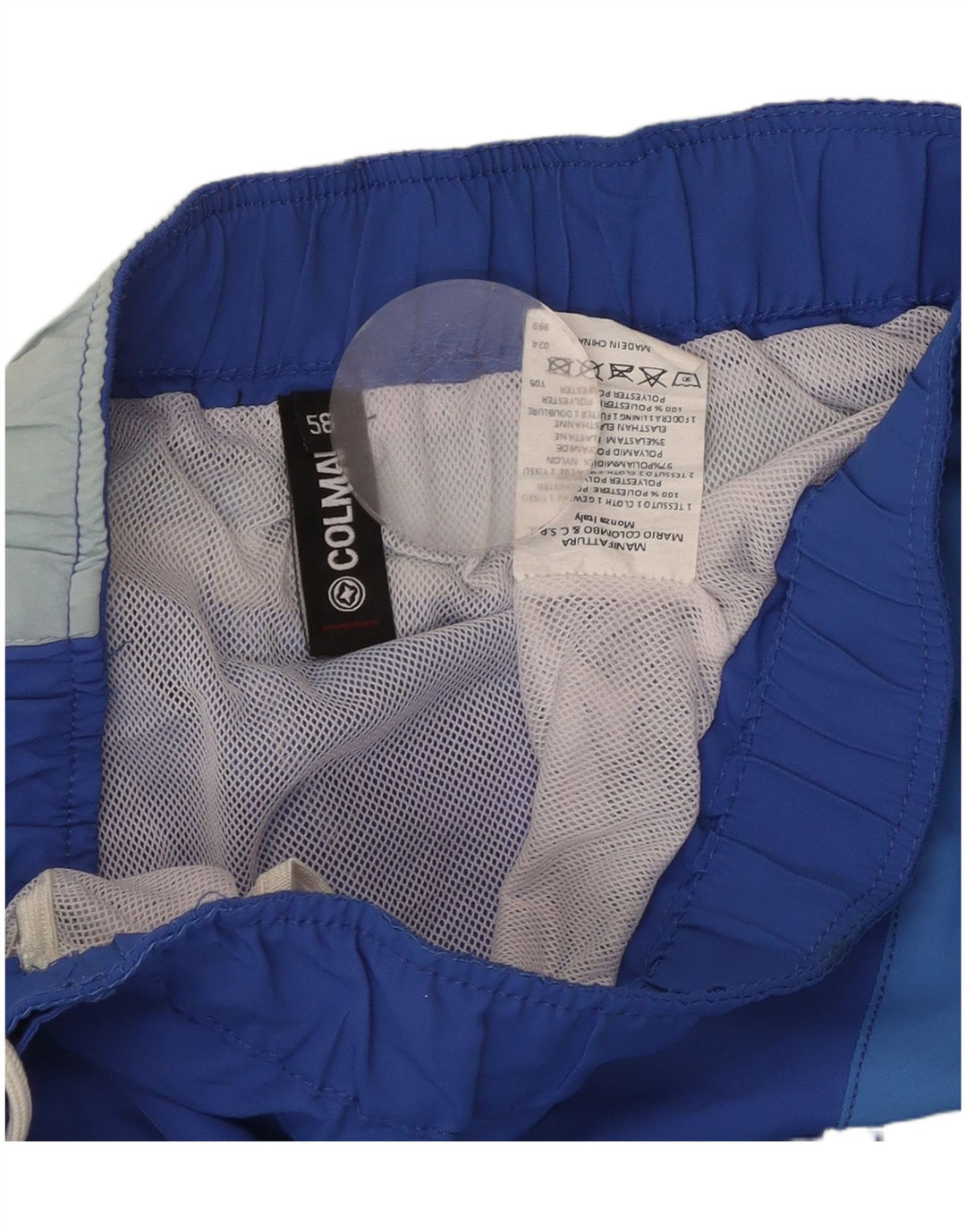 Calção de banho masculino COLMAR gráfico IT 58 XL azul colorblock poliéster