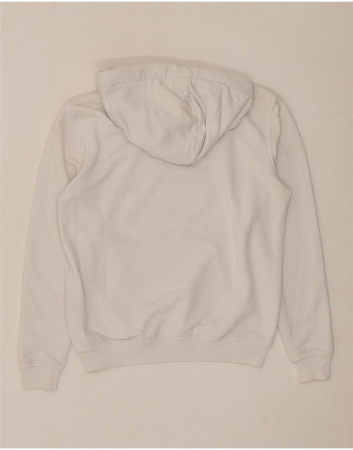 ALPHA INDUSTRIES Womens Graphic Hoodie Jumper UK 6 XS White Cotton Vintage Alpha Industries and Second-Hand Alpha Industries from Messina Hembry 