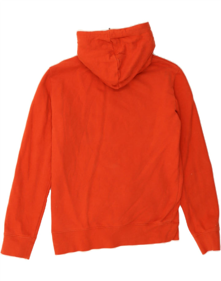 MARKS & SPENCER Womens Hoodie Jumper UK 10 Small Orange Cotton Vintage Marks & Spencer and Second-Hand Marks & Spencer from Messina Hembry 