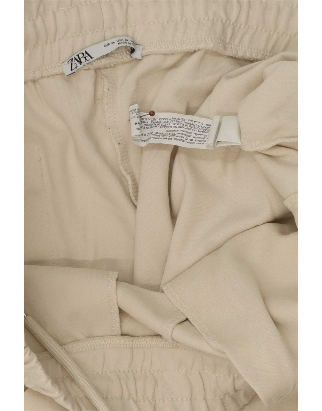 Zara Shorts esportivos masculinos XL algodão bege
