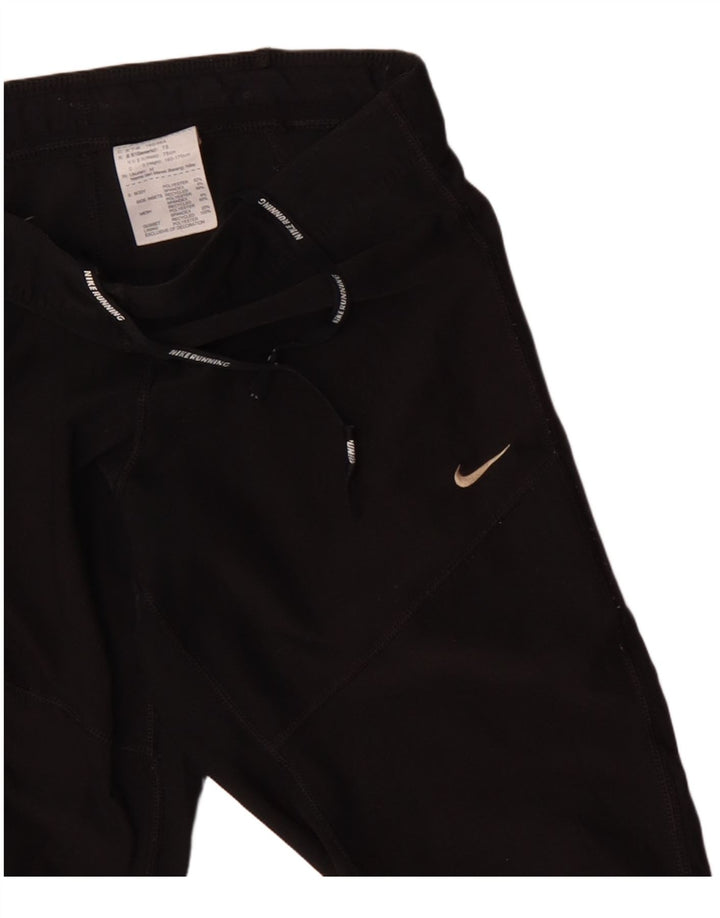 Calça de treino feminina Nike Dri Fit Capri UK 12 médio preto poliéster