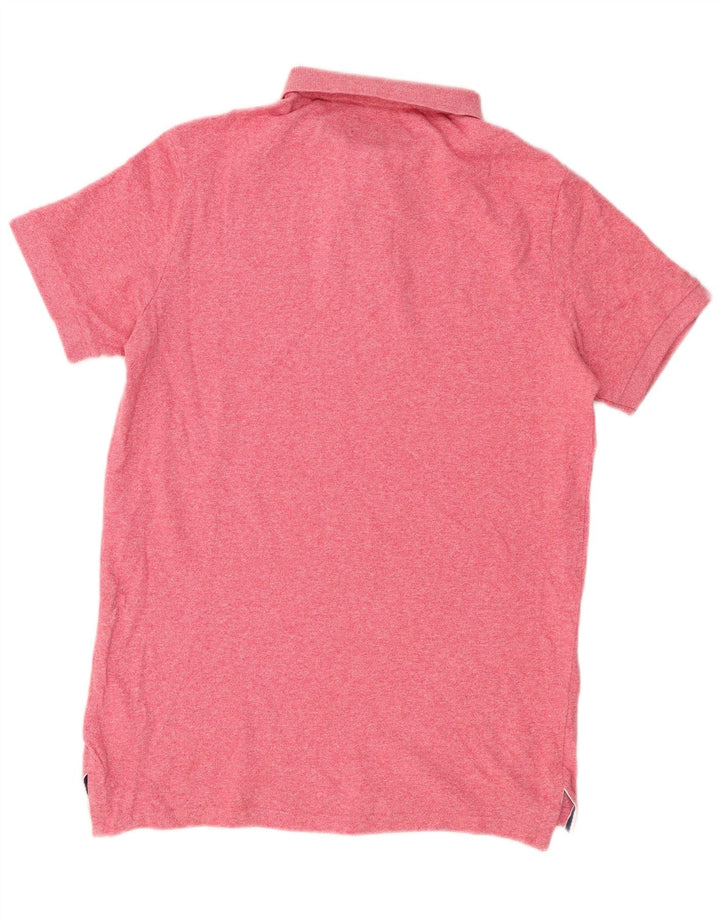 Camisa polo masculina Superdry médio algodão rosa