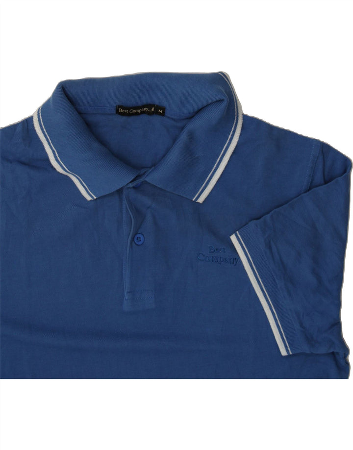 BEST COMPANY Mens Polo Shirt Medium Blue Cotton Vintage Best Company and Second-Hand Best Company from Messina Hembry 