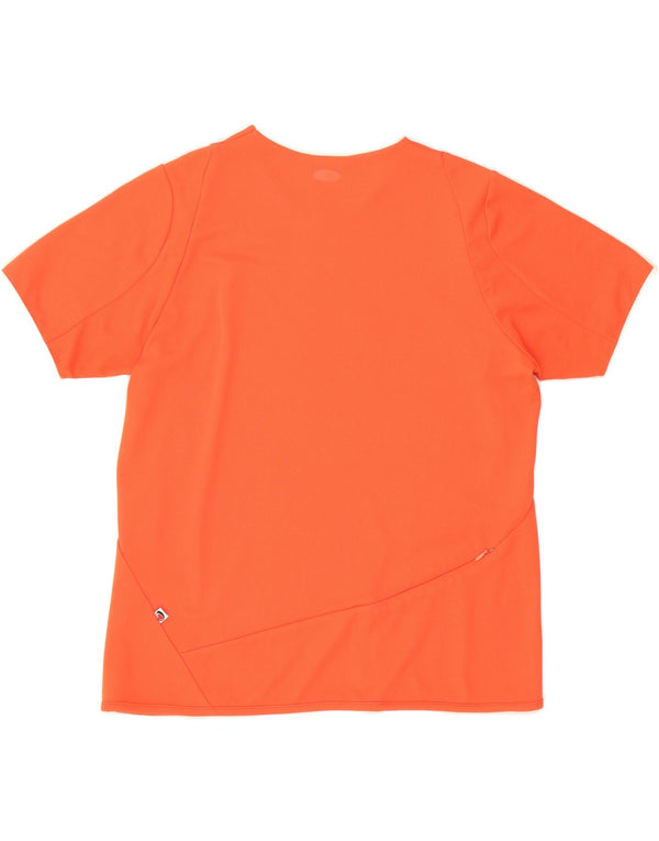 Camiseta feminina ASICS UK 14 poliéster vermelho médio