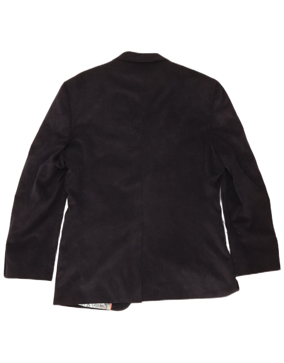 OAKMAN Mens 2 Button Corduroy Blazer Jacket UK 40 Large Navy Blue