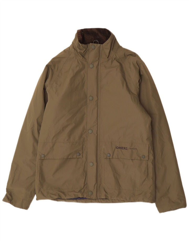 Jaqueta corta-vento masculina Barbour UK 38 poliéster cáqui médio