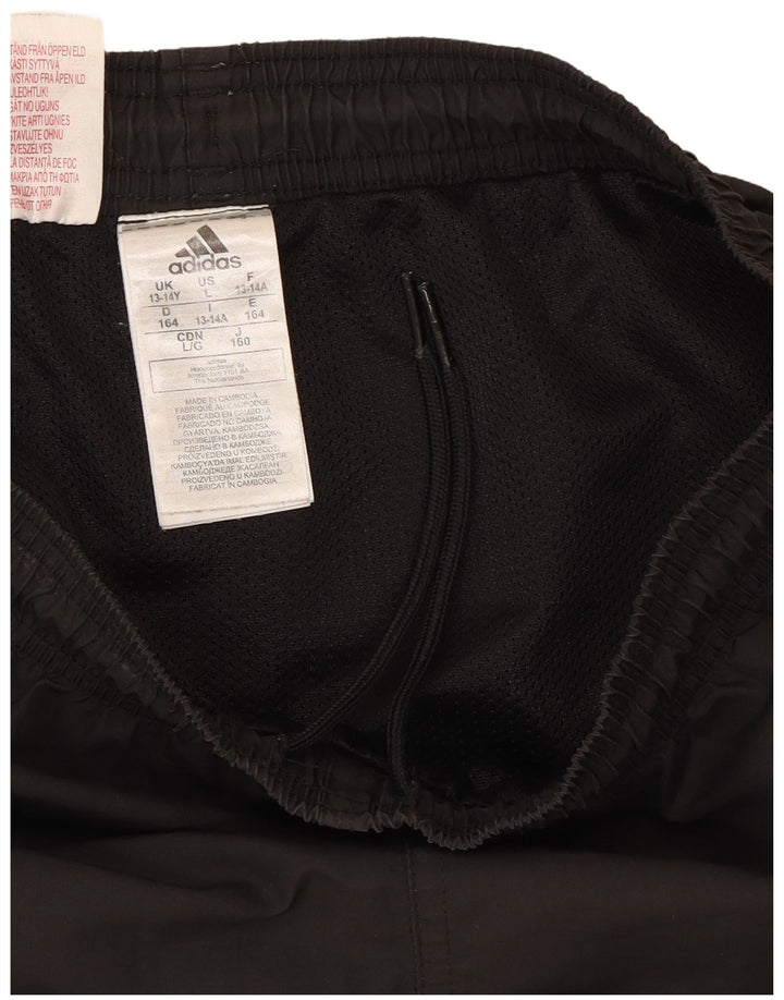 Shorts esportivos Adidas meninos 13-14 anos preto poliéster
