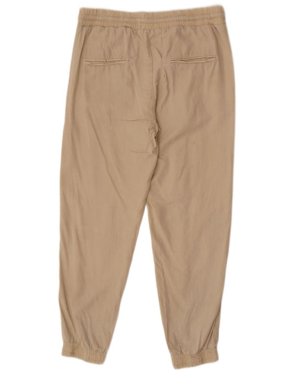 Calça jogger feminina Zara casual médio W28 L26 bege Lyocell