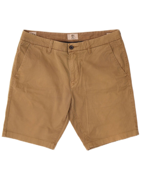 TIMBERLAND Mens Chino Shorts W36 Grande Algodão Bege