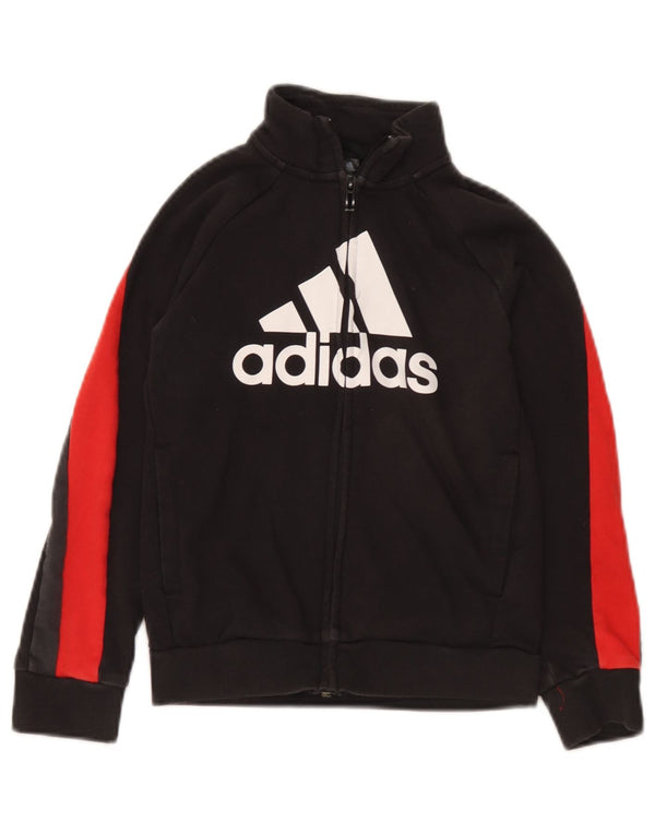 Jaqueta Adidas Boys Graphic Tracksuit Top 7-8 Anos XS Preto Colorblock