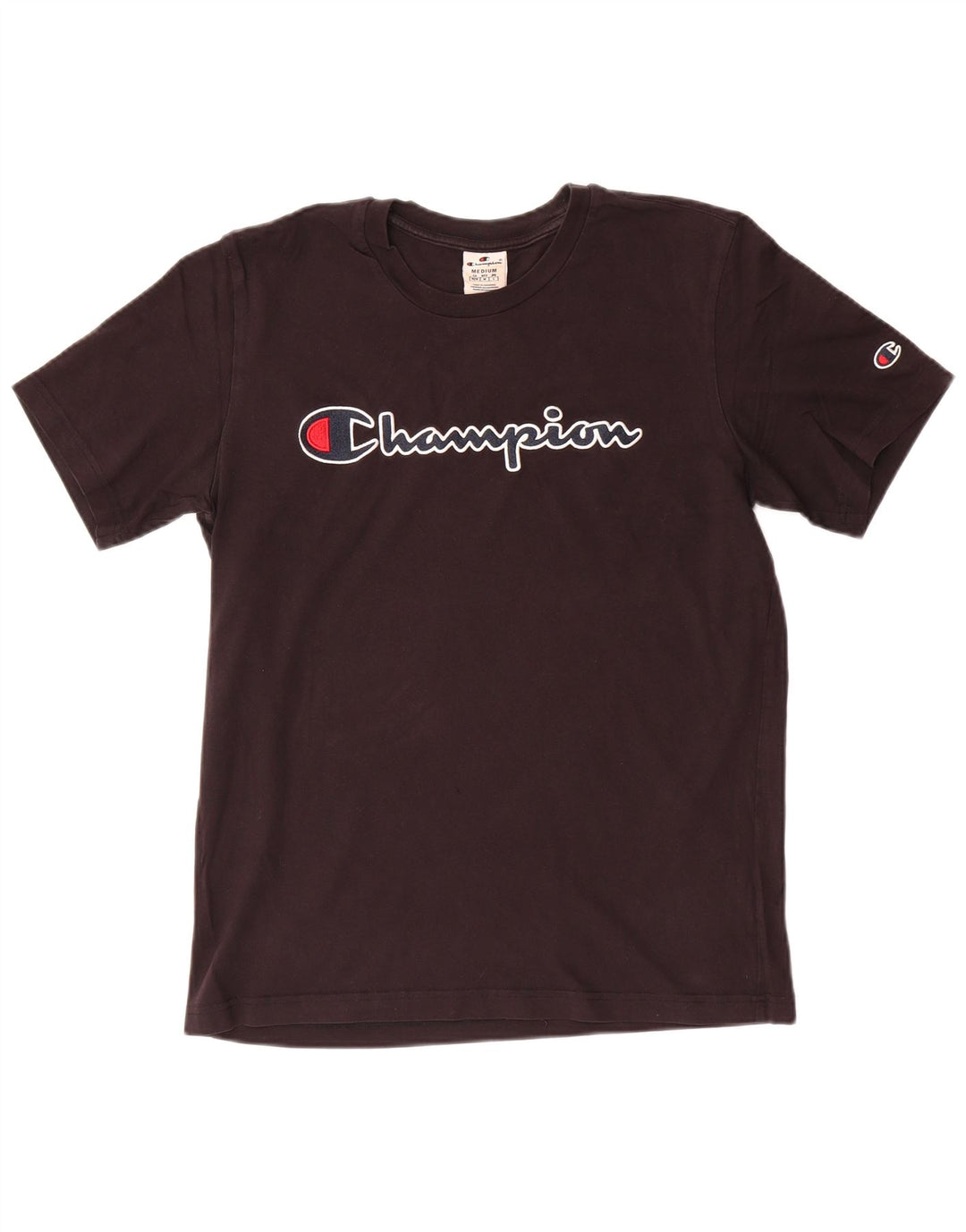 Camiseta masculina gráfica Champion Top médio preto