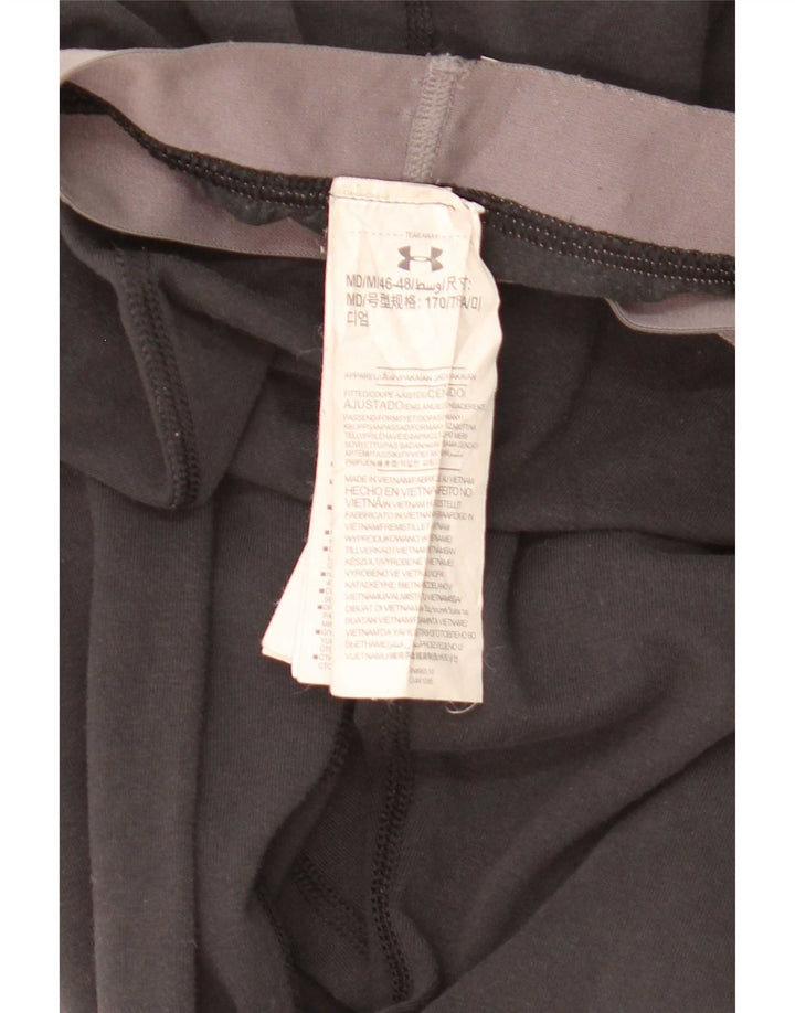 Under Armour Womens Graphic Leggings UK 12 Médio Algodão Preto