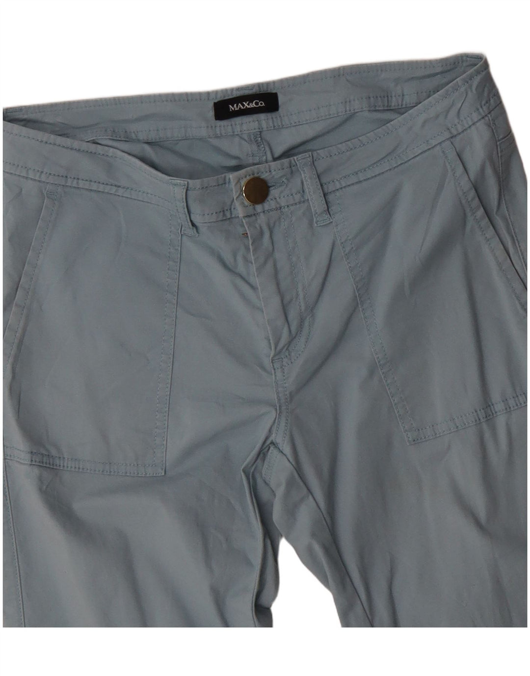 Calça Chino Reta Feminina MAX & CO. W30 L26 Azul