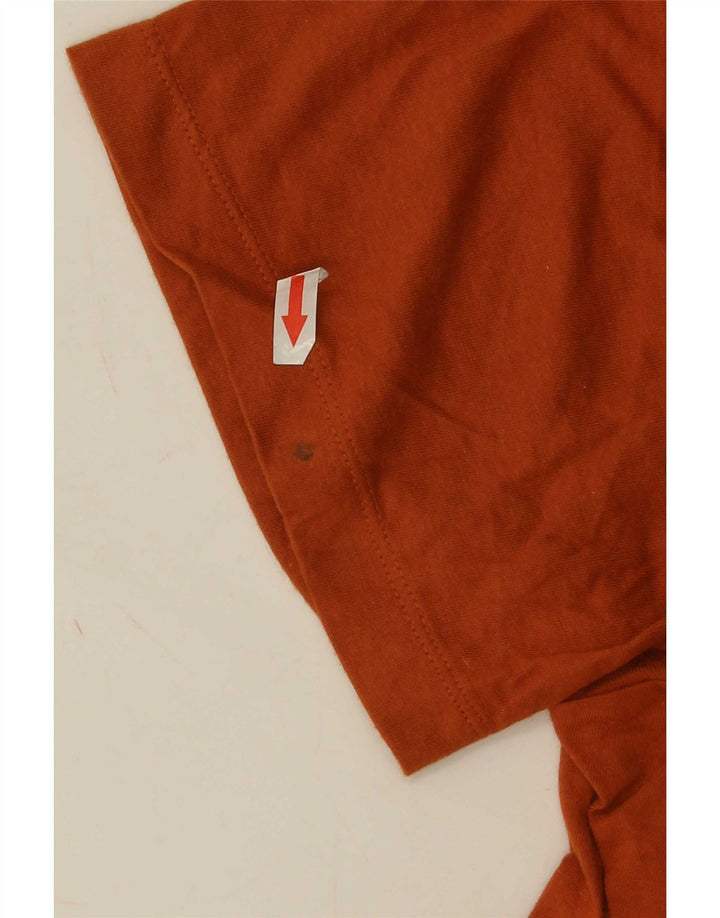 Camiseta Nike masculina Texas Graphic Top grande algodão laranja