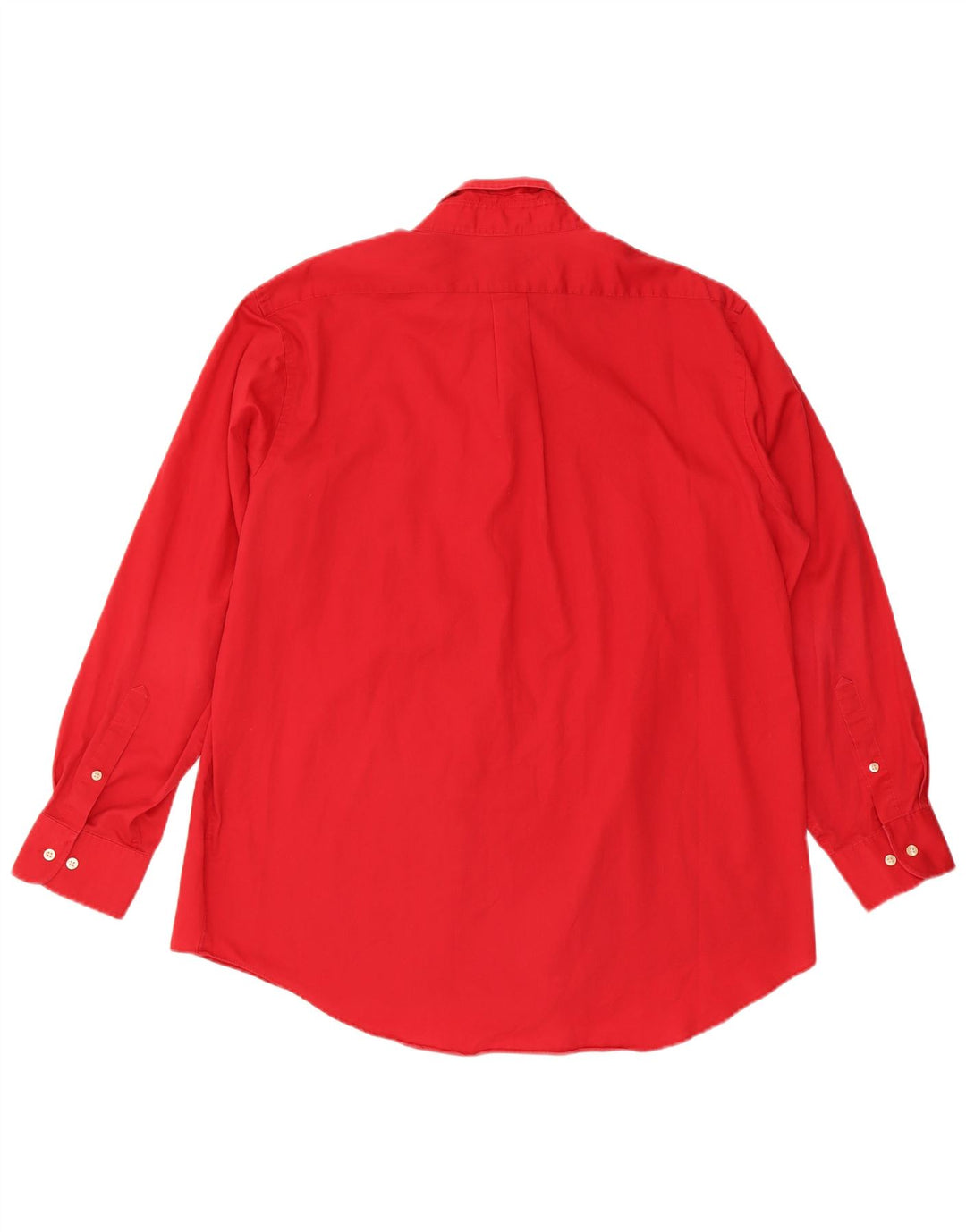 Camisa masculina de ajuste regular CHAPS tamanho 17 1/2 XL algodão vermelho
