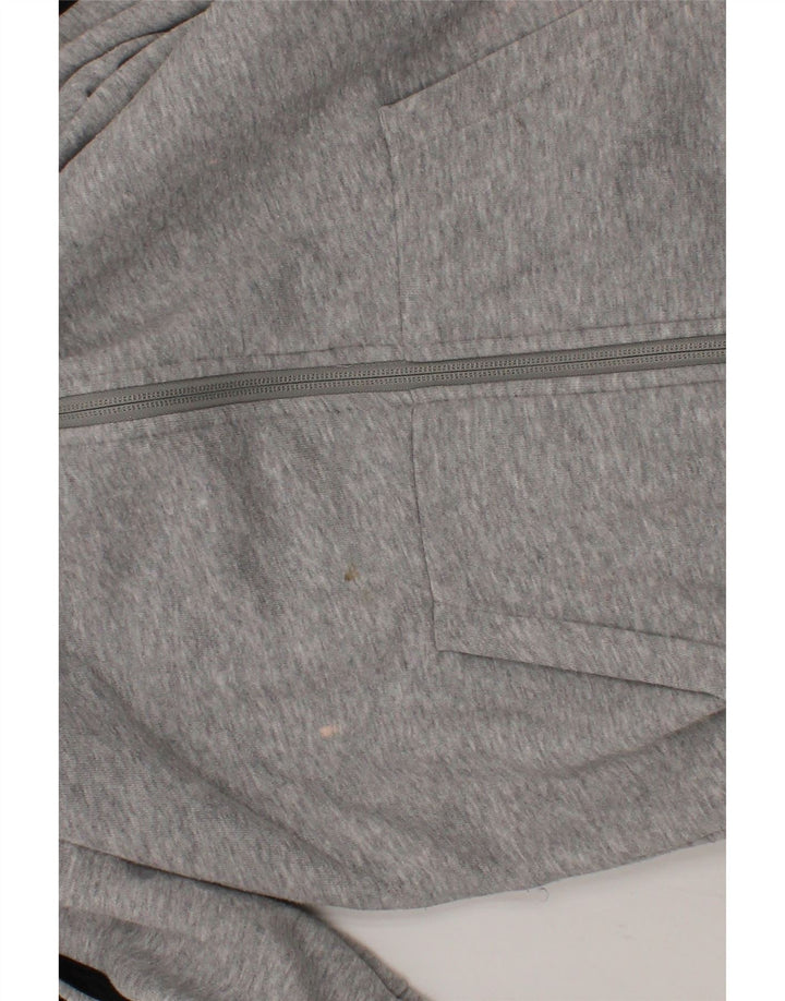 ADIDAS Boys Zip Hoodie Sweater 11-12 Years Grey Cotton Vintage Adidas and Second-Hand Adidas from Messina Hembry 