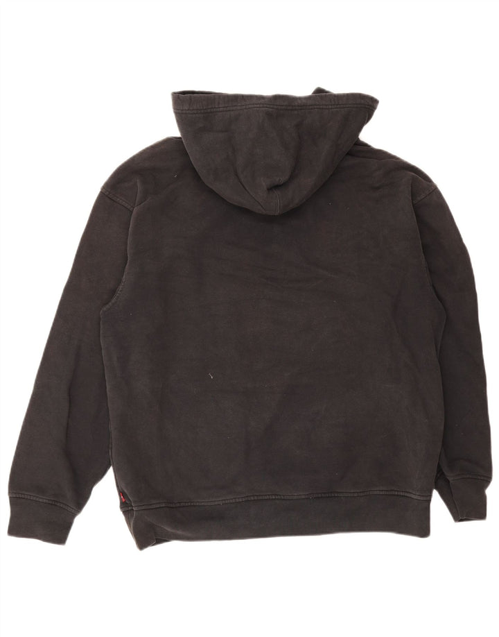 Suéter masculino Levi's Relaxed Graphic com capuz cinza médio algodão