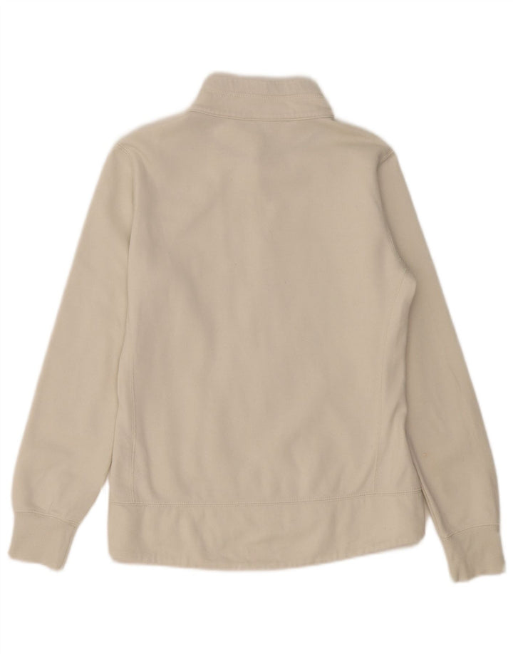 CHAMPION Womens Tracksuit Top Jacket UK 10 Small White Cotton