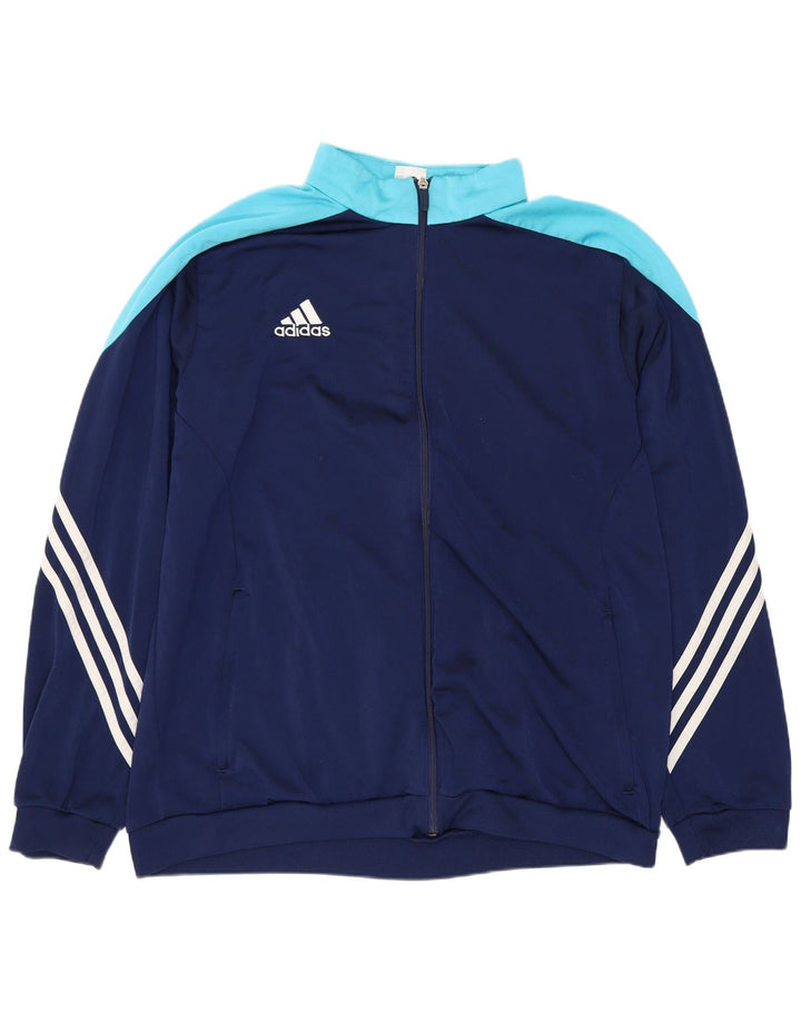 ADIDAS Mens Full Tracksuit XL Azul Marinho Colourblock Poliéster