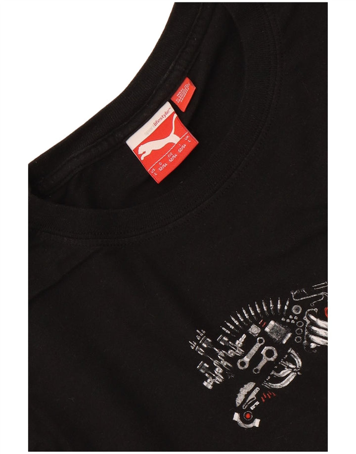 Puma Camiseta Masculina Graphic Top Grande Preto