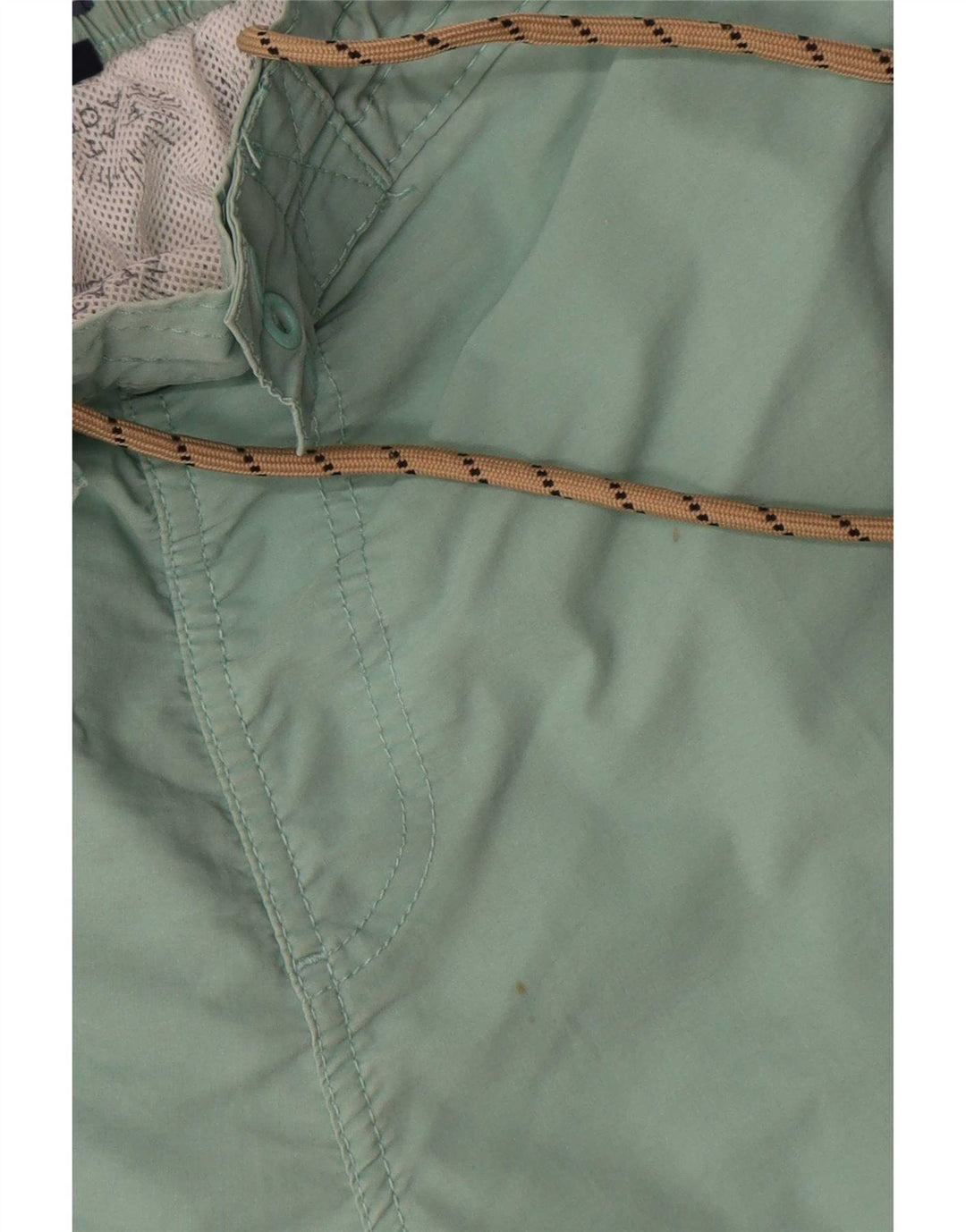 Shorts de natação masculino Fat Face algodão verde médio