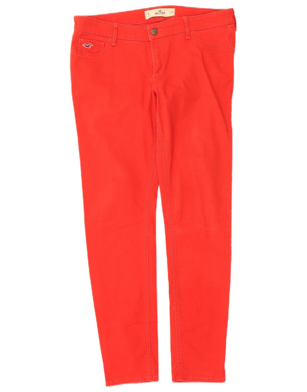 Calça feminina casual skinny Hollister W29 L29 vermelha
