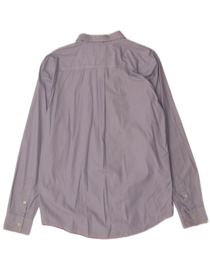 Camisa masculina Cerruti 1881 XL azul risca de giz algodão