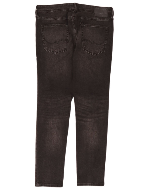 Jack & Jones Masculino Liam Skinny Jeans W36 L32 Algodão Preto