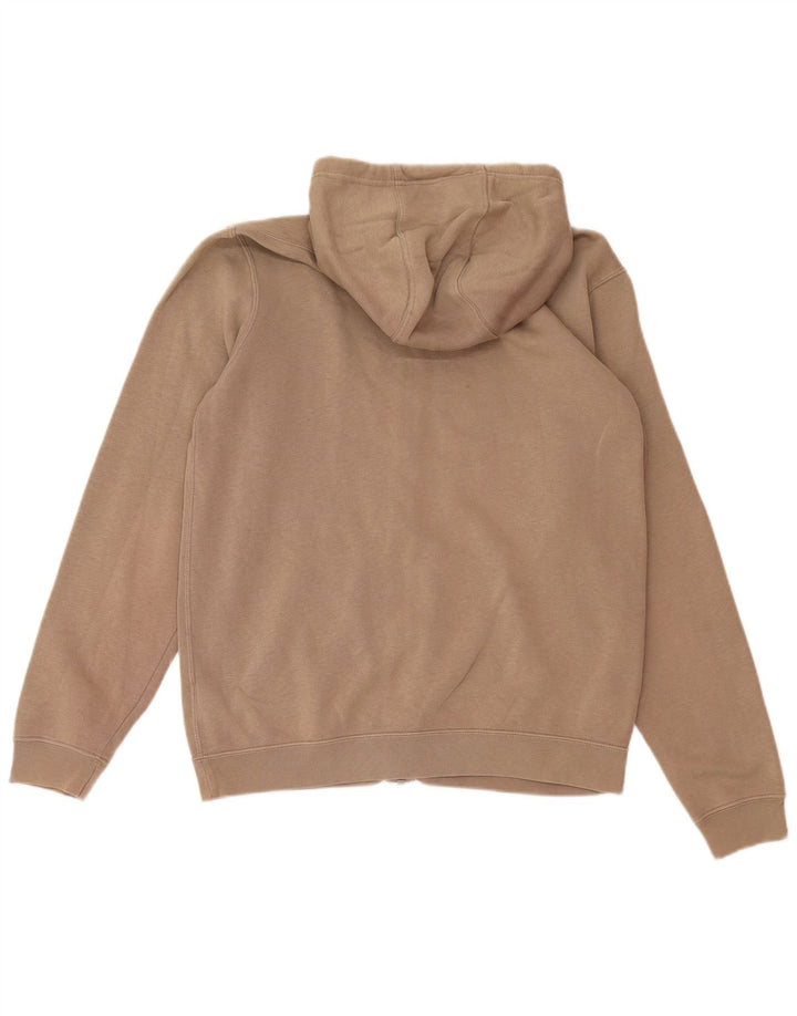 Suéter NIKE masculino com capuz e zíper médio marrom algodão