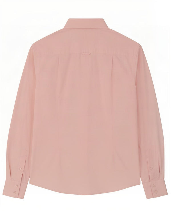Camisa grande feminina Gant UK 10 algodão rosa pequeno