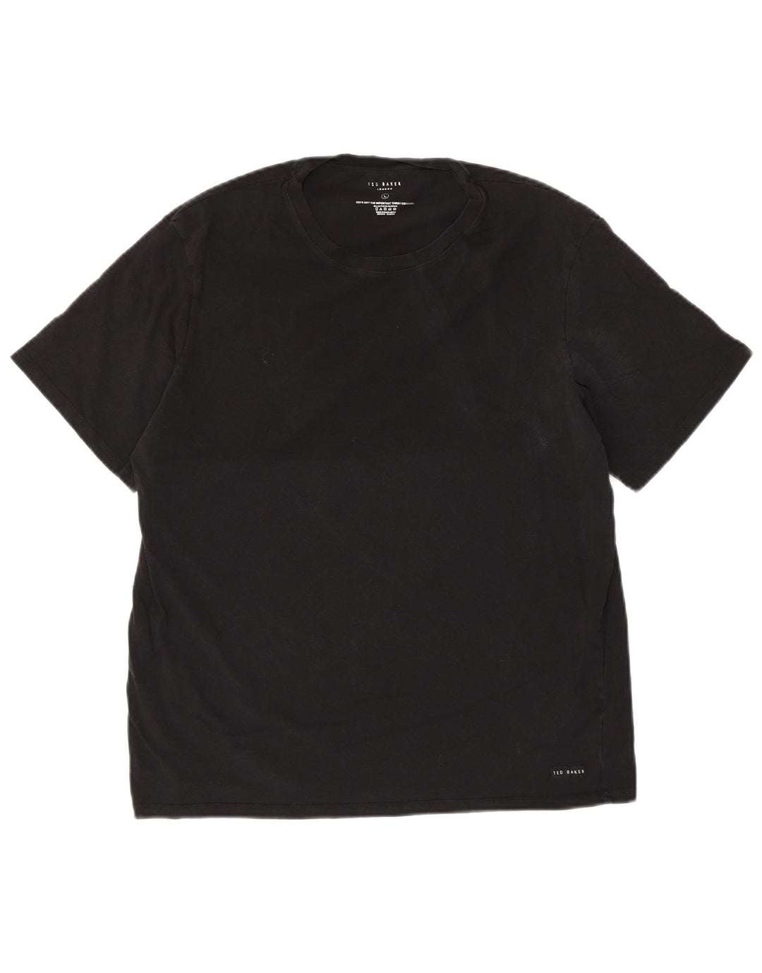 Camiseta masculina Ted Baker grande algodão preto