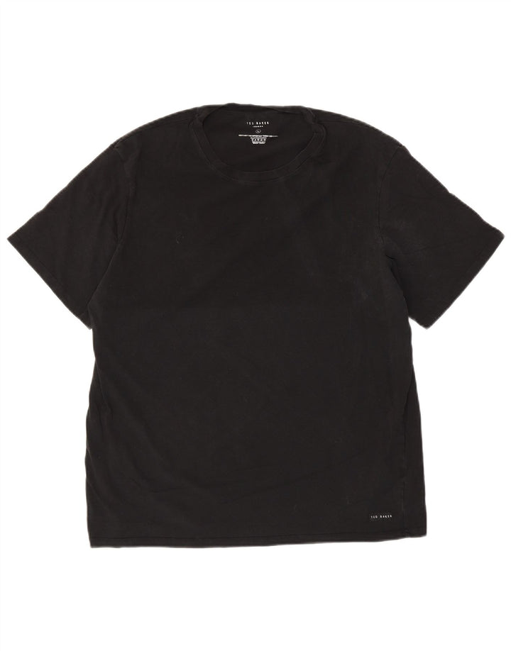 Camiseta masculina Ted Baker grande algodão preto