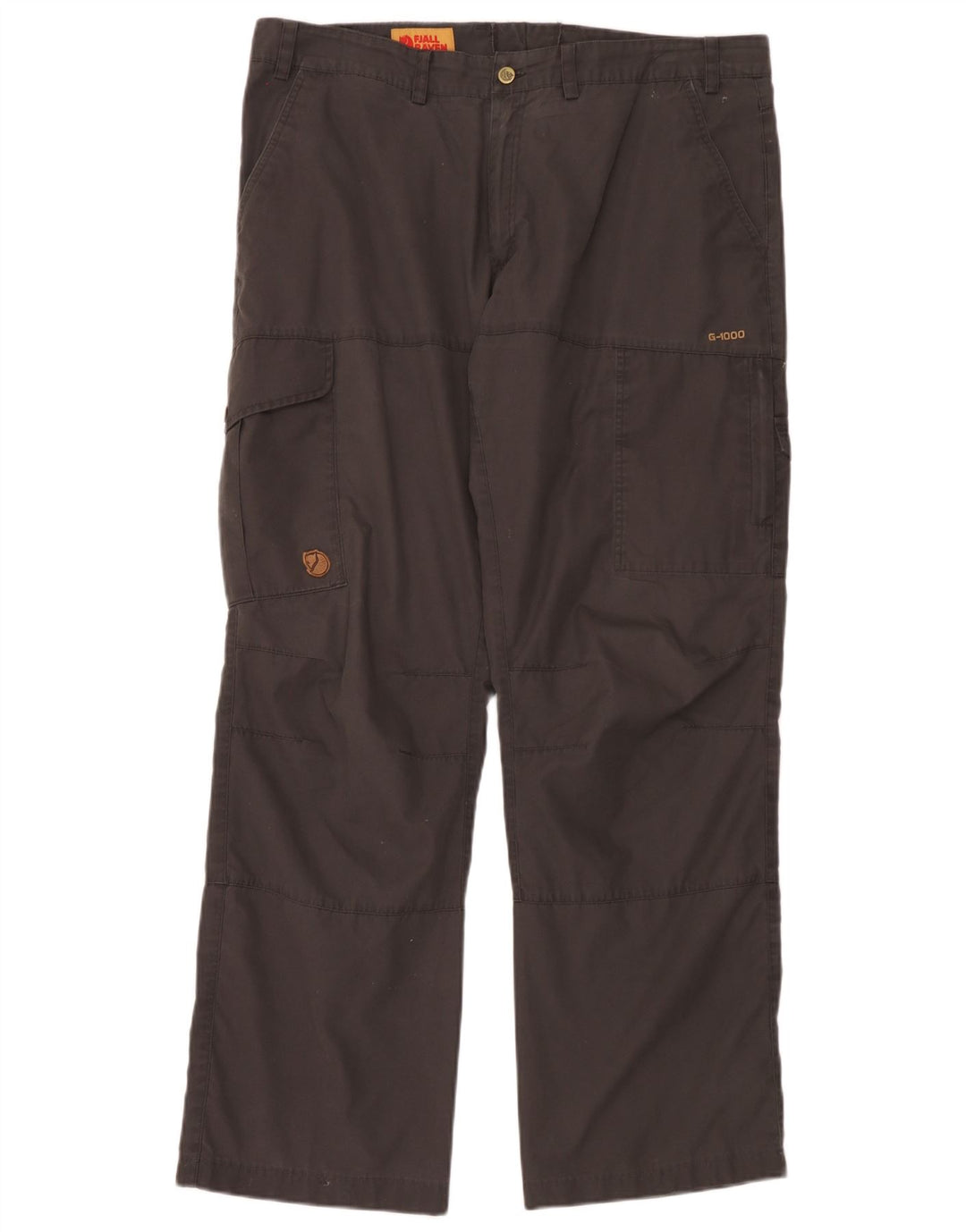 Calça cargo reta masculina Fjall Raven W38 L32 poliéster marrom
