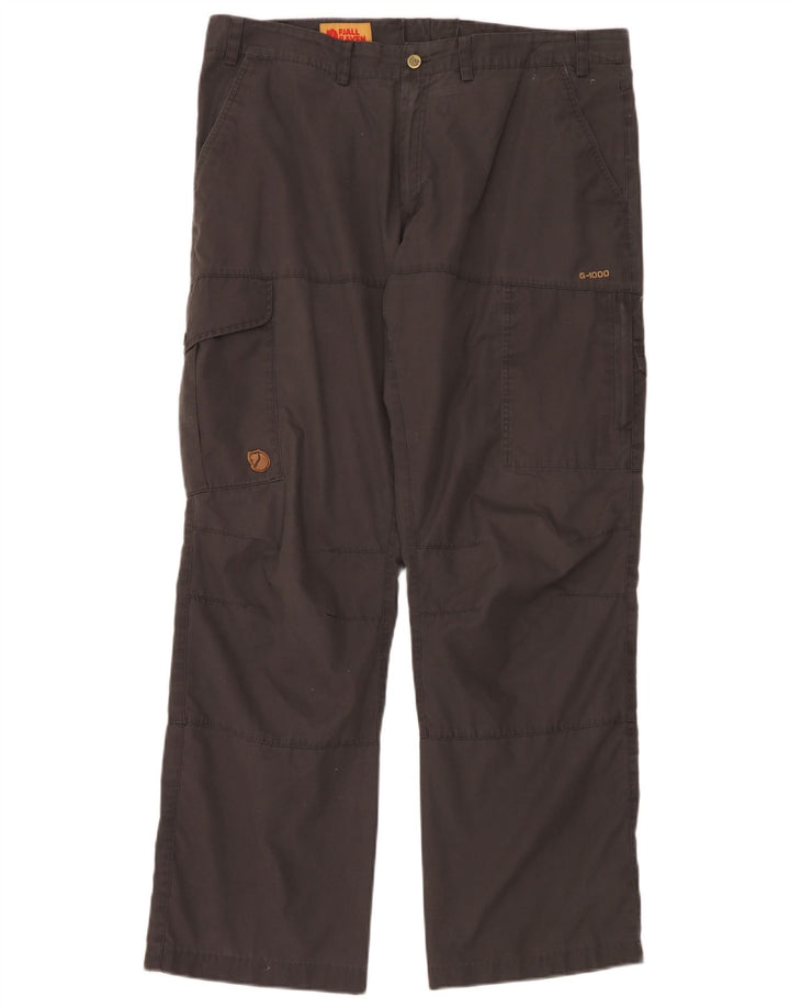 Calça cargo reta masculina Fjall Raven W38 L32 poliéster marrom