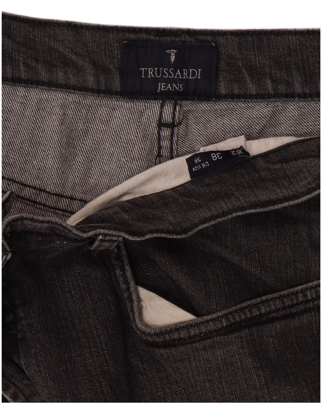 Jeans retos masculinos TRUSSARDI W36 L29 cinza