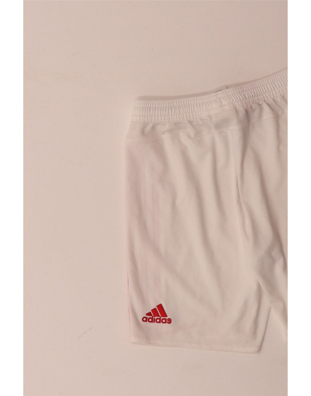ADIDAS Garotos Manchester United Sport Shorts 9-10 Anos Poliéster Branco