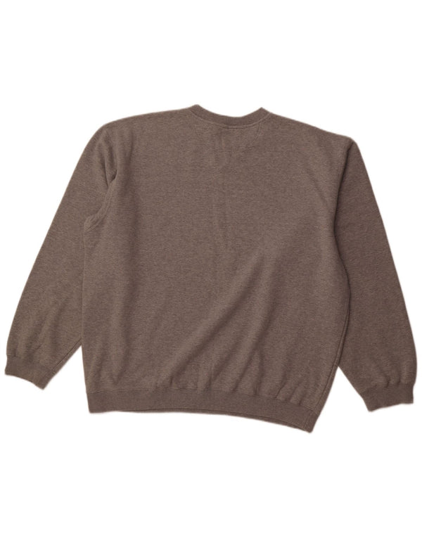 NIKE Mens Moletom Jumper UK 45/47 XL Cinza Algodão