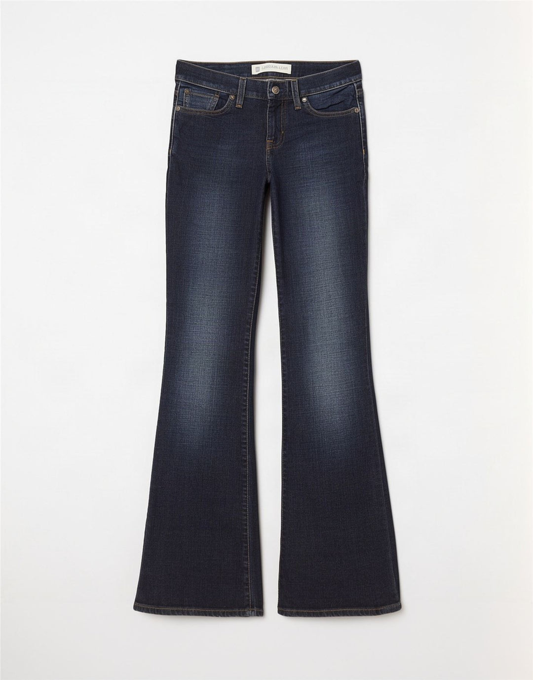 Calça jeans longa bootcut feminina Gap W26 L32 azul marinho algodão