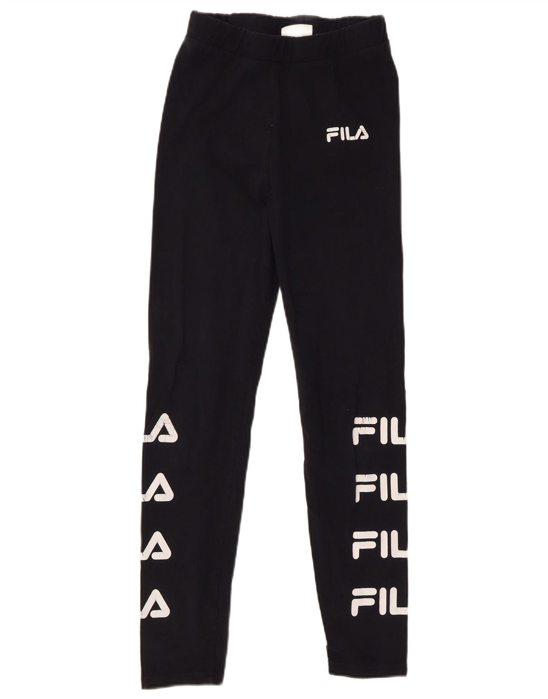 Leggings femininos FILA Graphic UK 10 pequeno algodão preto