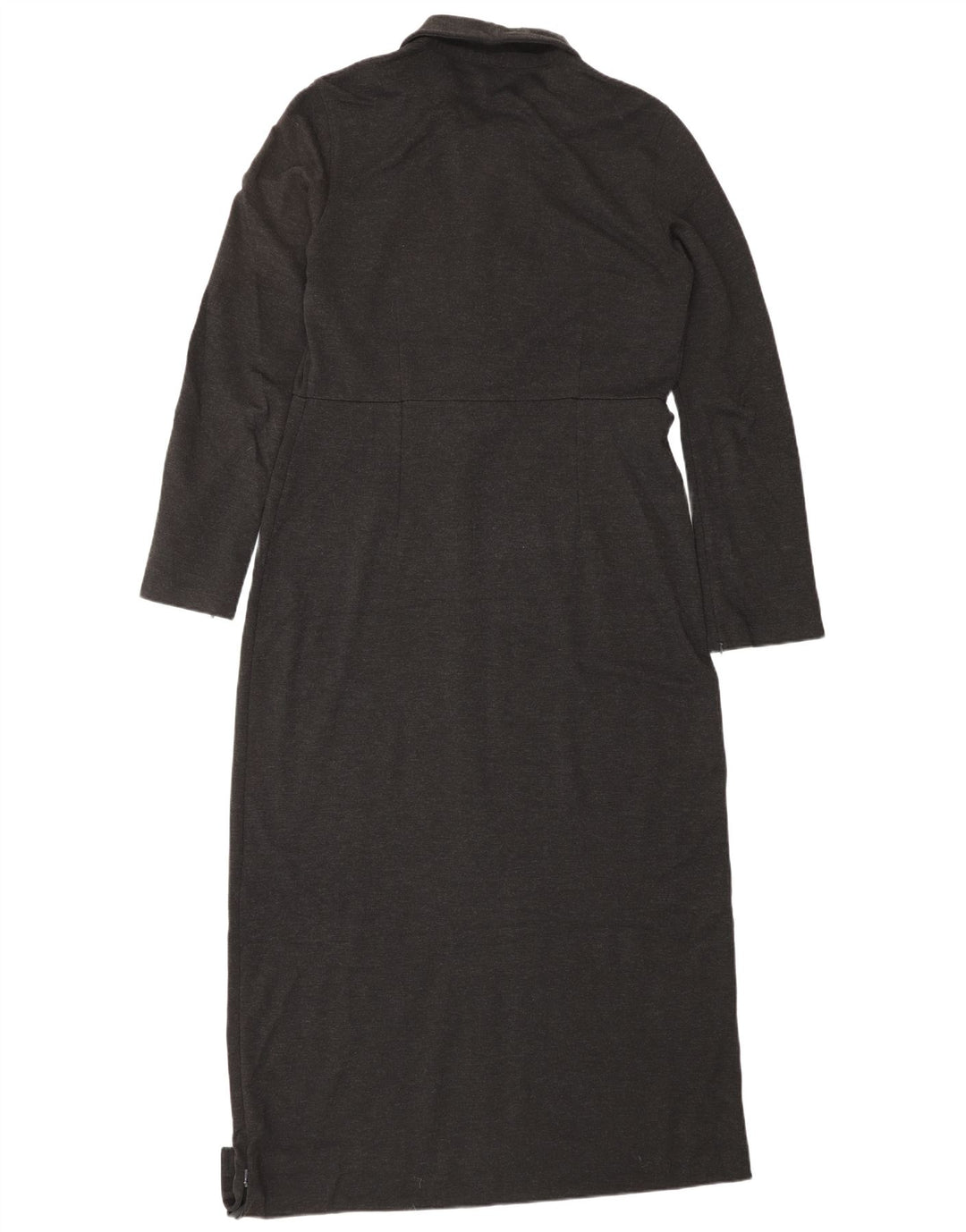 EDDIE BAUER Vestido maxi feminino grande de manga comprida Reino Unido 10 pequeno cinza