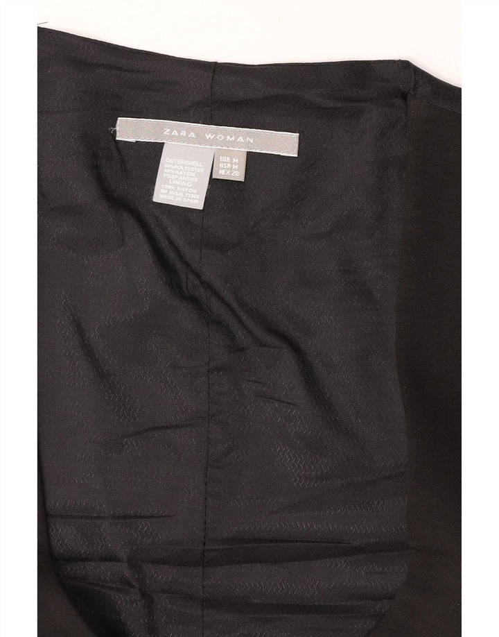 Colete feminino Zara UK 12 poliéster preto médio