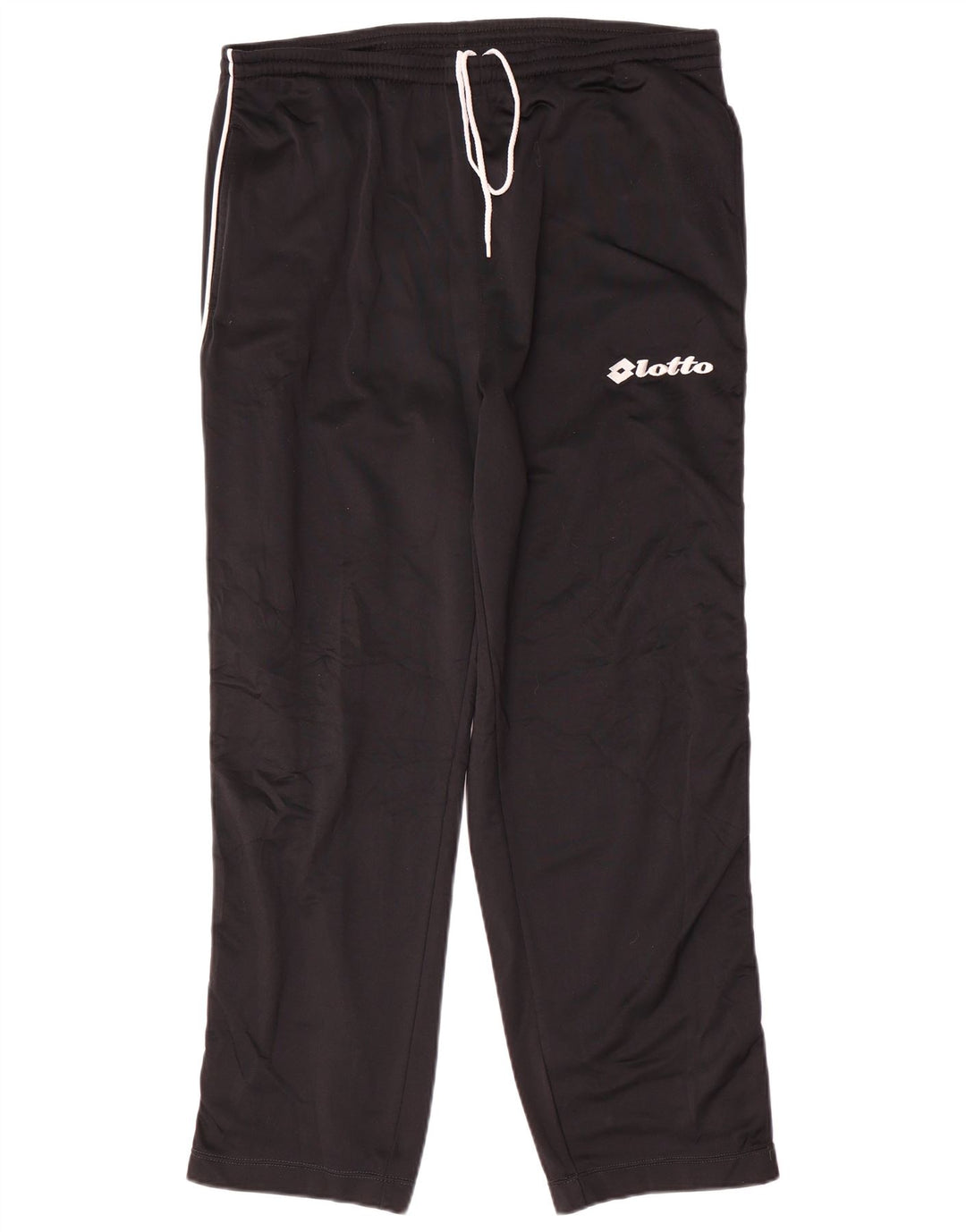 Calça de treino masculina Lotto UK 40/42 grande poliéster preto
