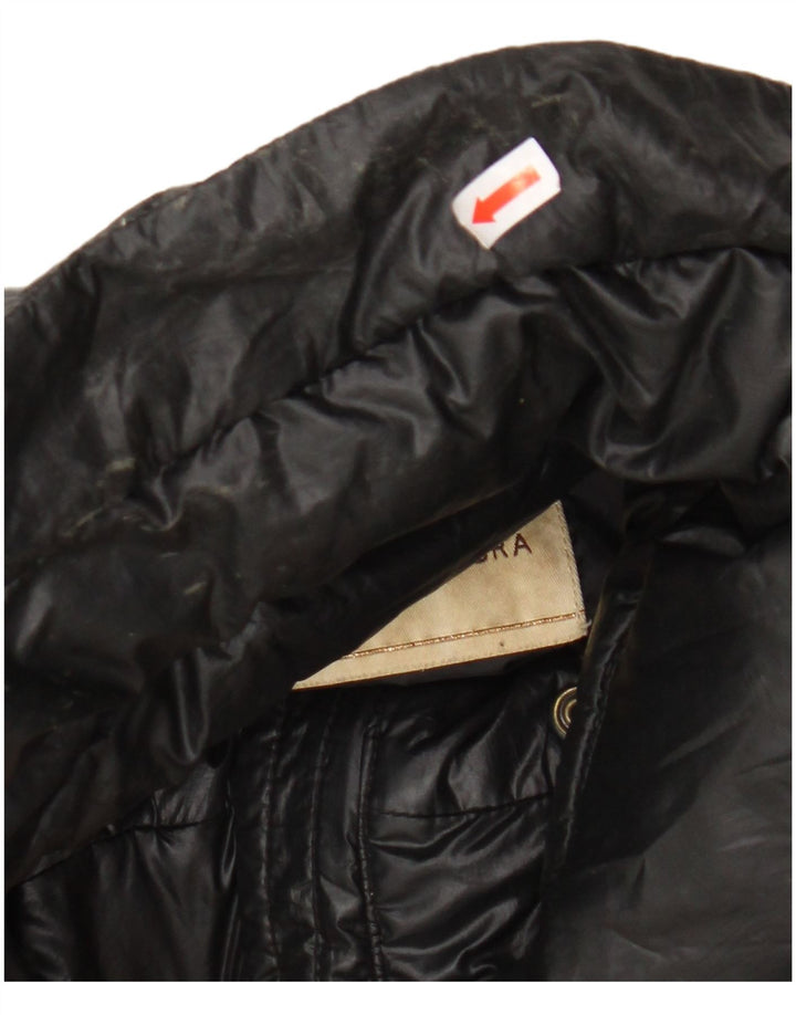 Casaco acolchoado feminino VINTAGE IT 58 4XL poliéster preto