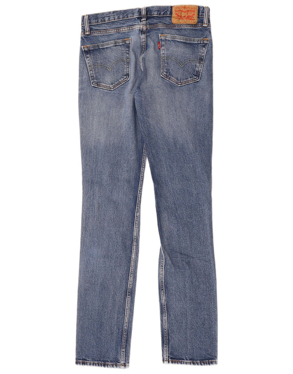 Calça jeans feminina Levi's 511 Distressed Slim W29 L32 azul algodão