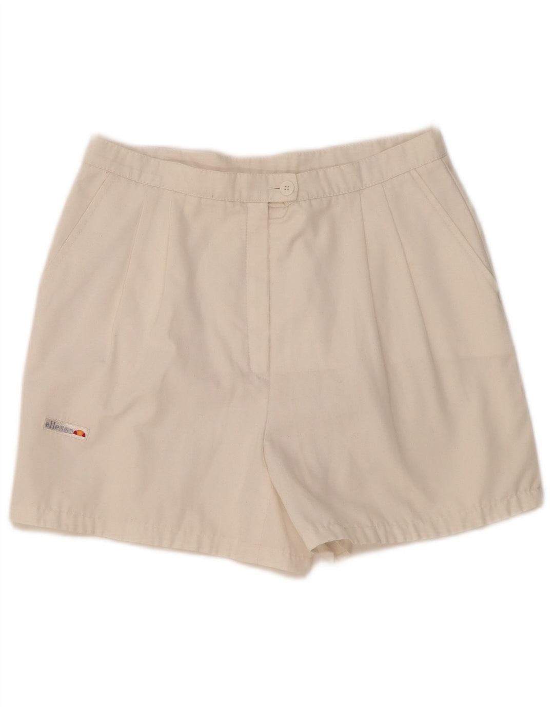 Ellesse Shorts Chino Feminino Cintura Alta Pegged Médio W30 Branco