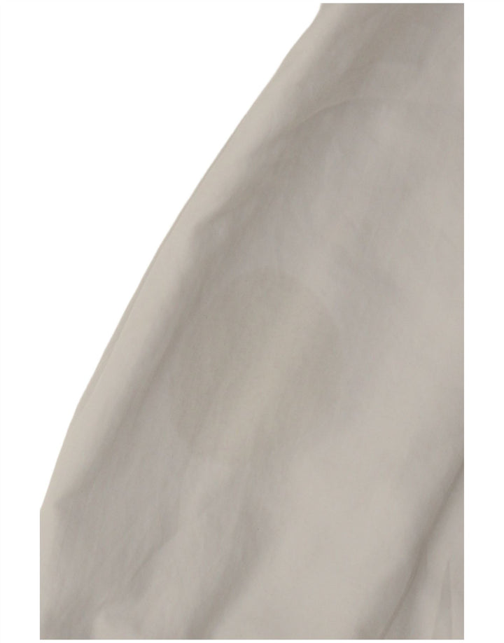 Jaqueta bomber feminina Zara UK 16 grande poliéster cinza