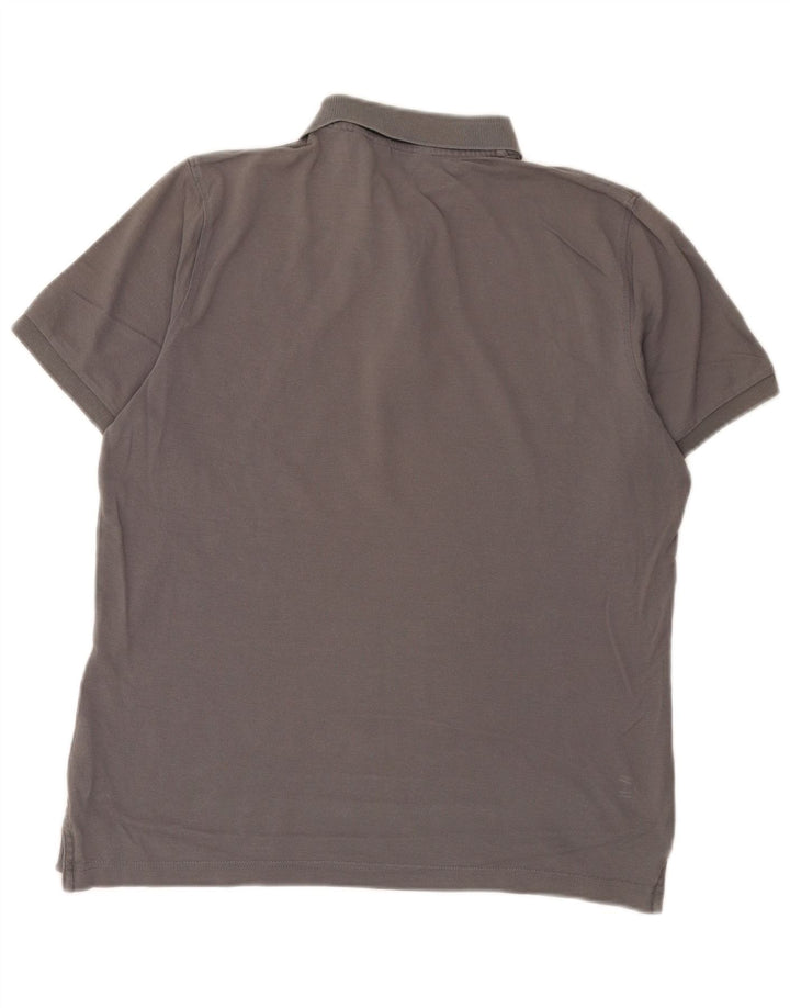 Camisa polo masculina Calvin Klein algodão cinza médio