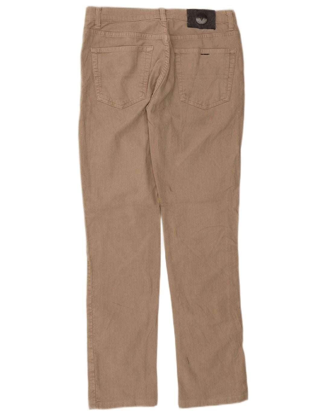 Jeans retos masculinos TRUSSARDI W34 L30 algodão bege
